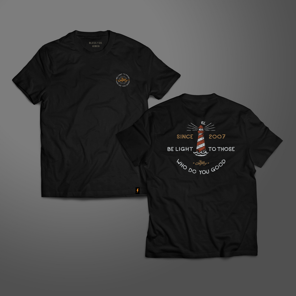 CAMISETA BLESS BE LIGHT BLACK