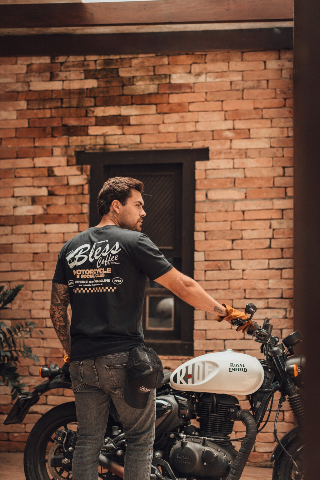 CAMISETA BLESS  Checkered black