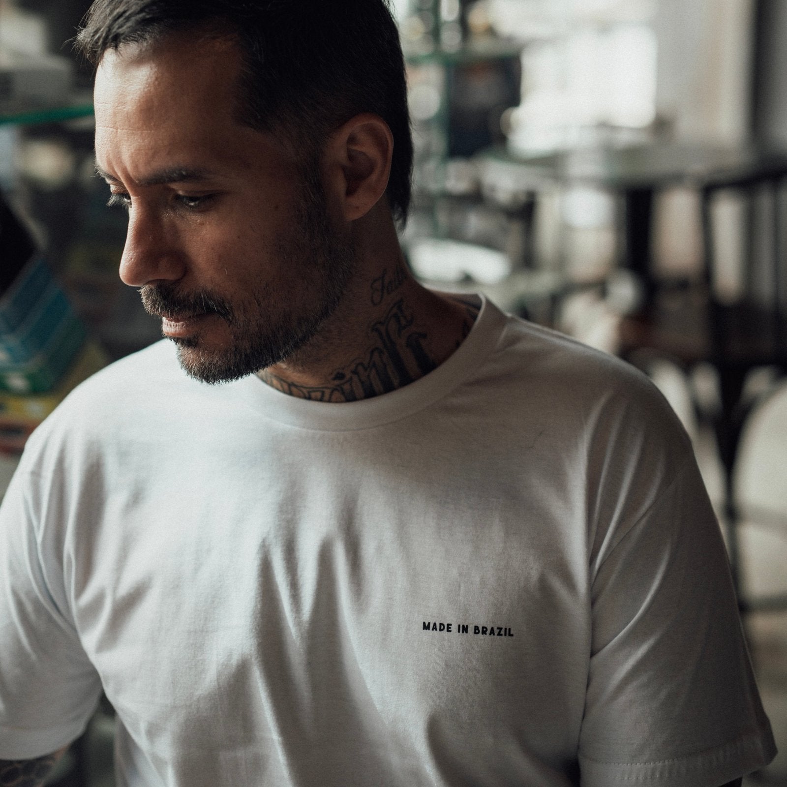 CAMISETA BLESS BORN AND RISED WHITE