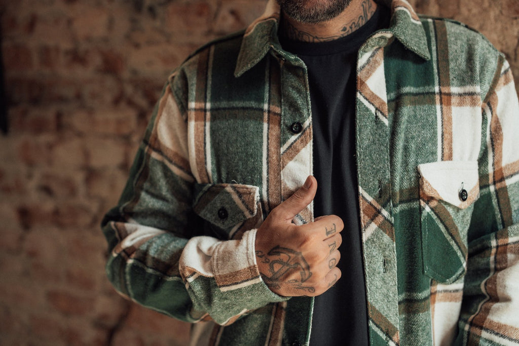 camisa-flanela-pesada-bless-lumberjack-green-gg
