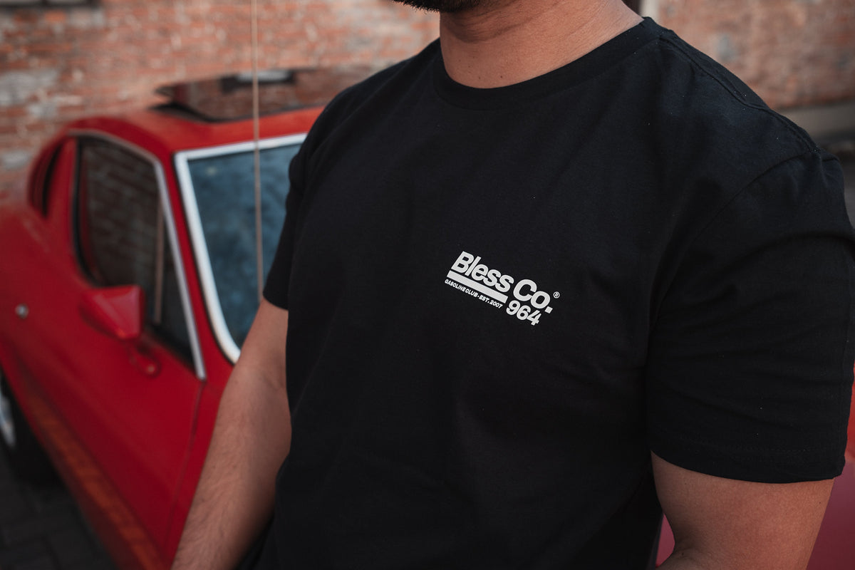 964 Black Tee lifestyle back