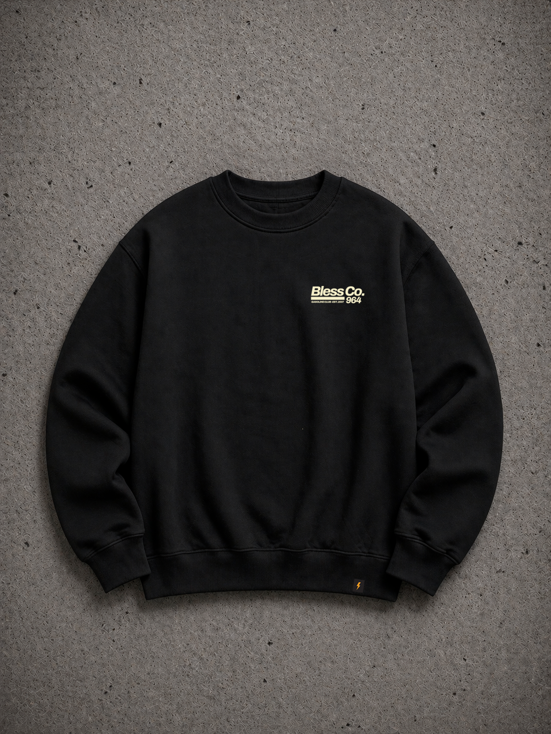 Bless 964 Black Crewneck Sweatshirt front