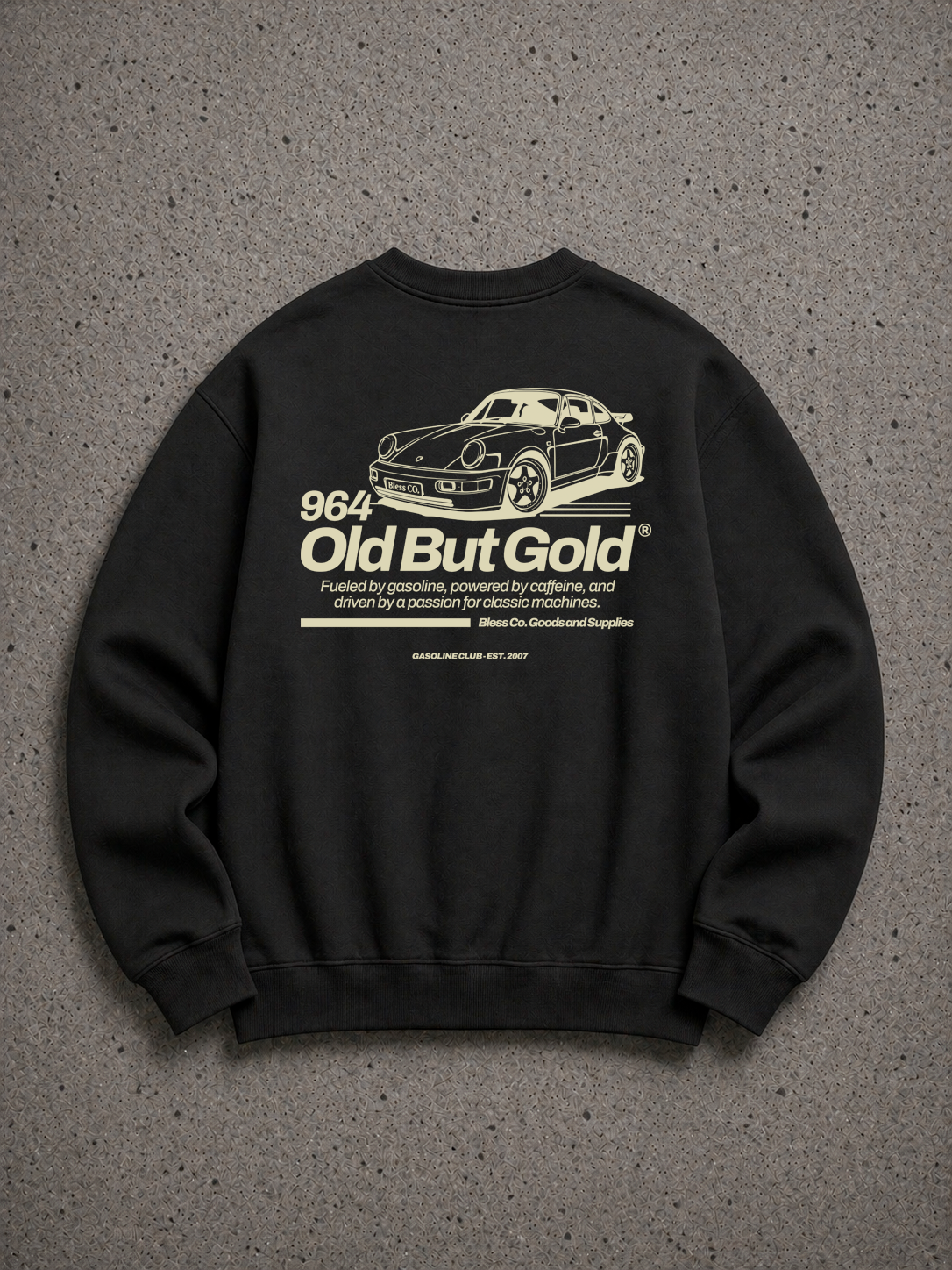 Bless 964 Black Crewneck Sweatshirt back