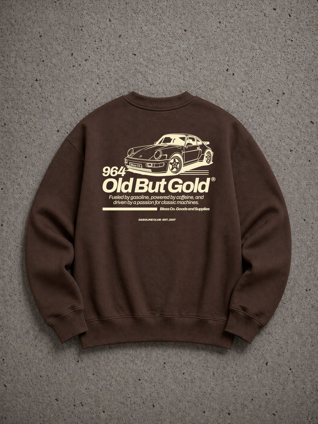 Bless 964 Brown Crewneck Sweatshirt front