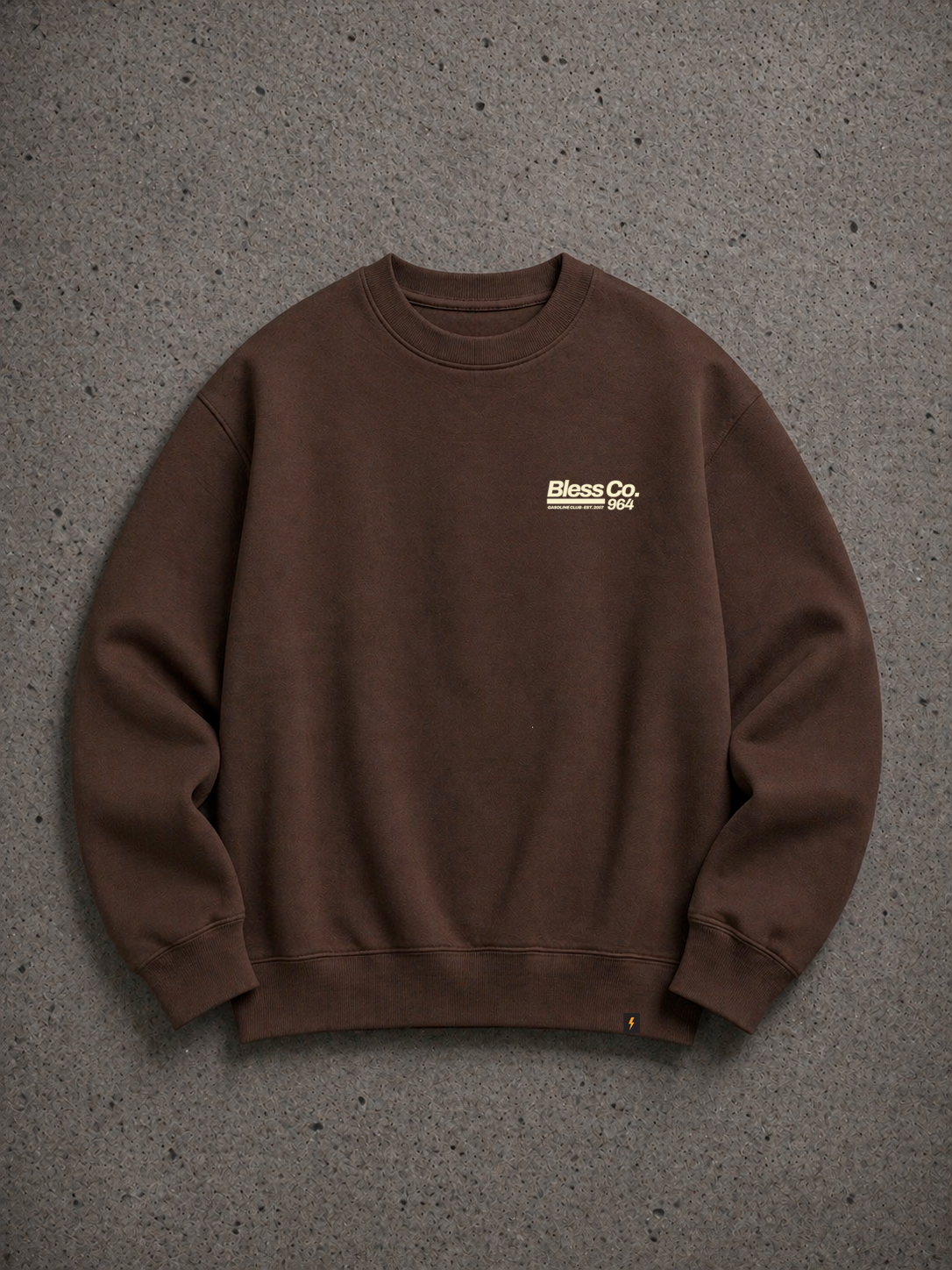 Bless 964 Brown Crewneck Sweatshirt back