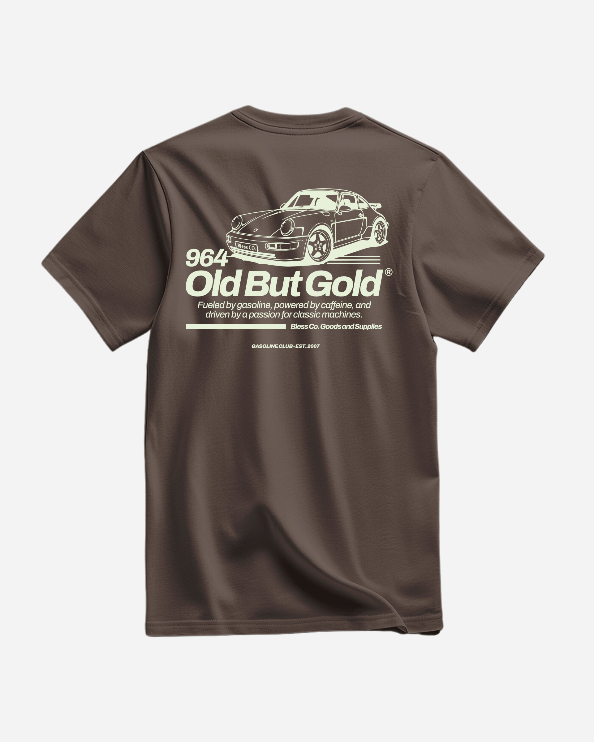 964 Brown Tee back