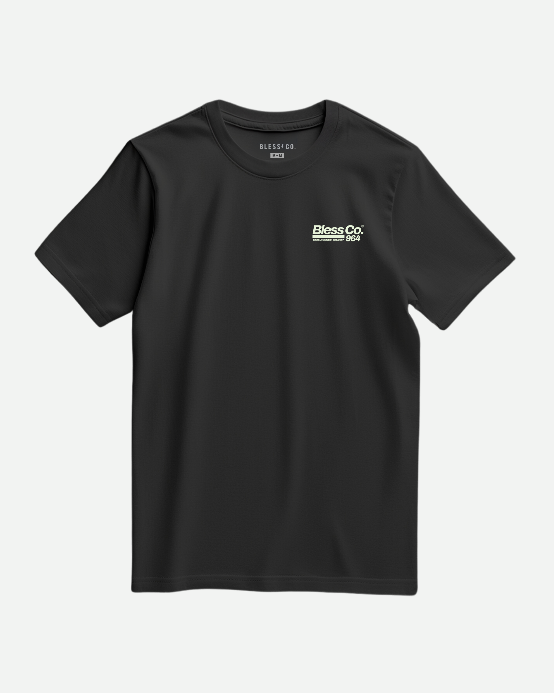 964 Black Tee front