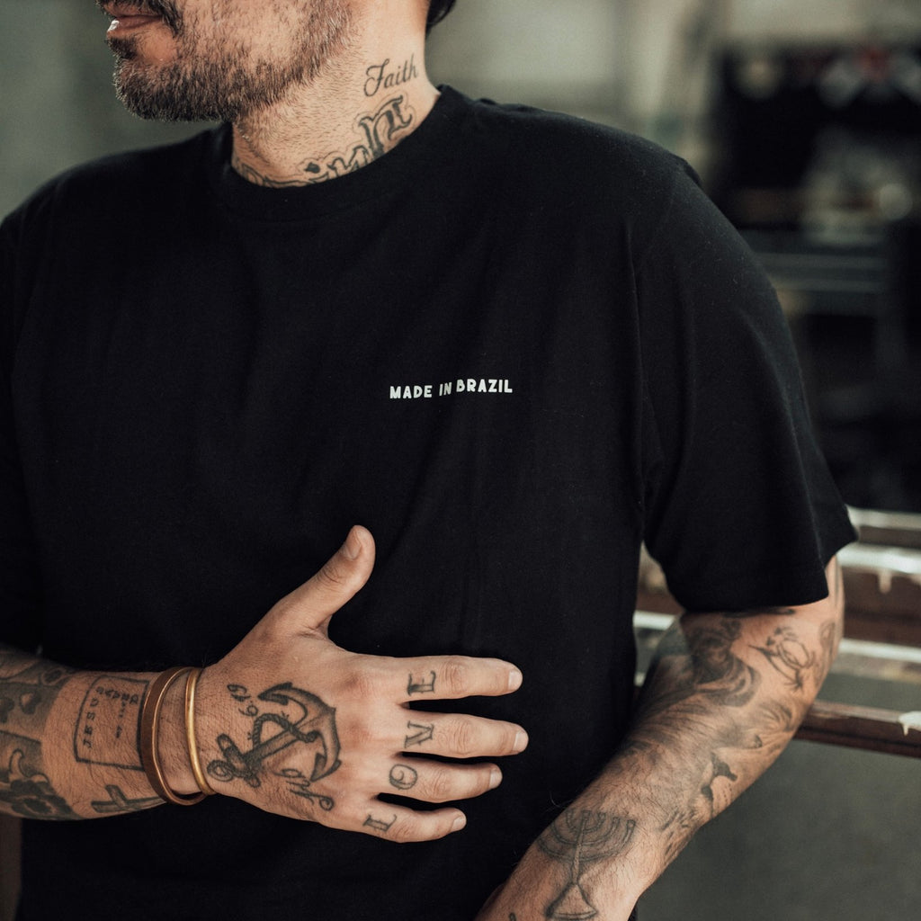 CAMISETA BLESS BORN AND RISED BLACK