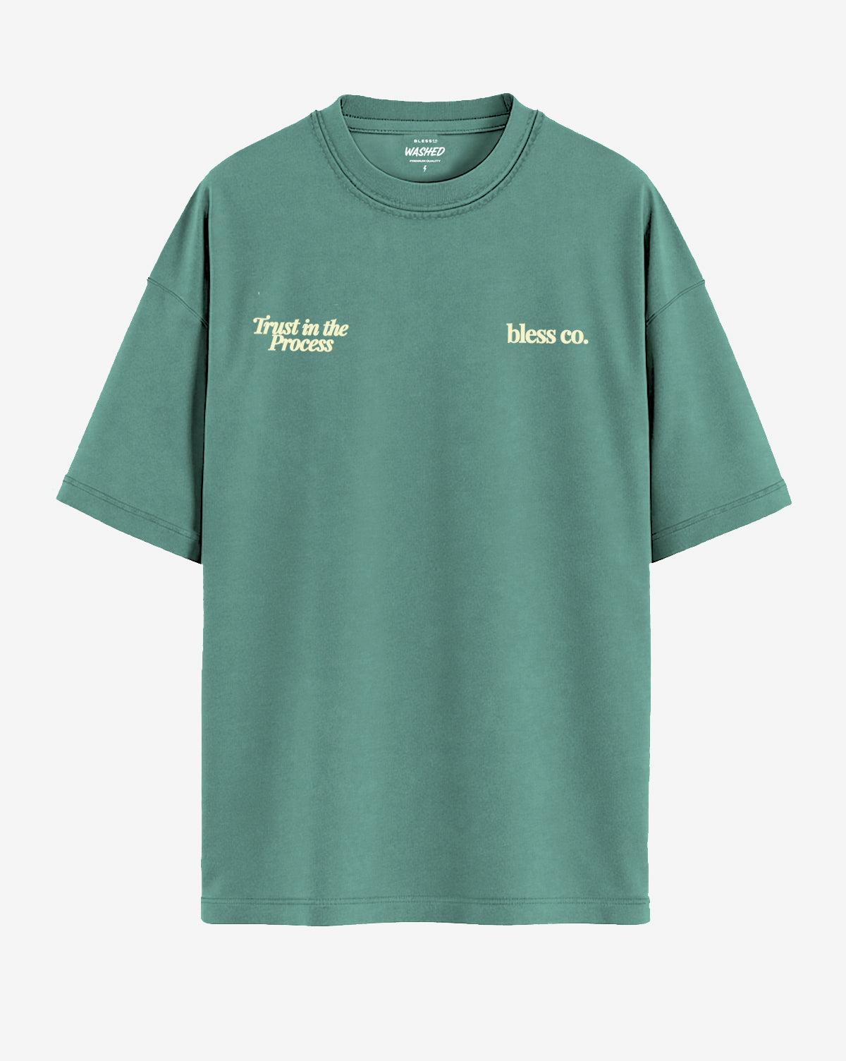 Washed Trust in the Process Green Tee