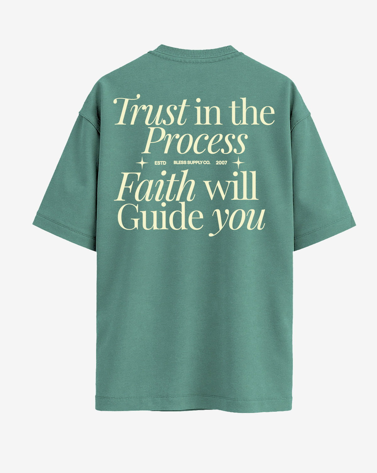 Washed Trust in the Process Green Tee