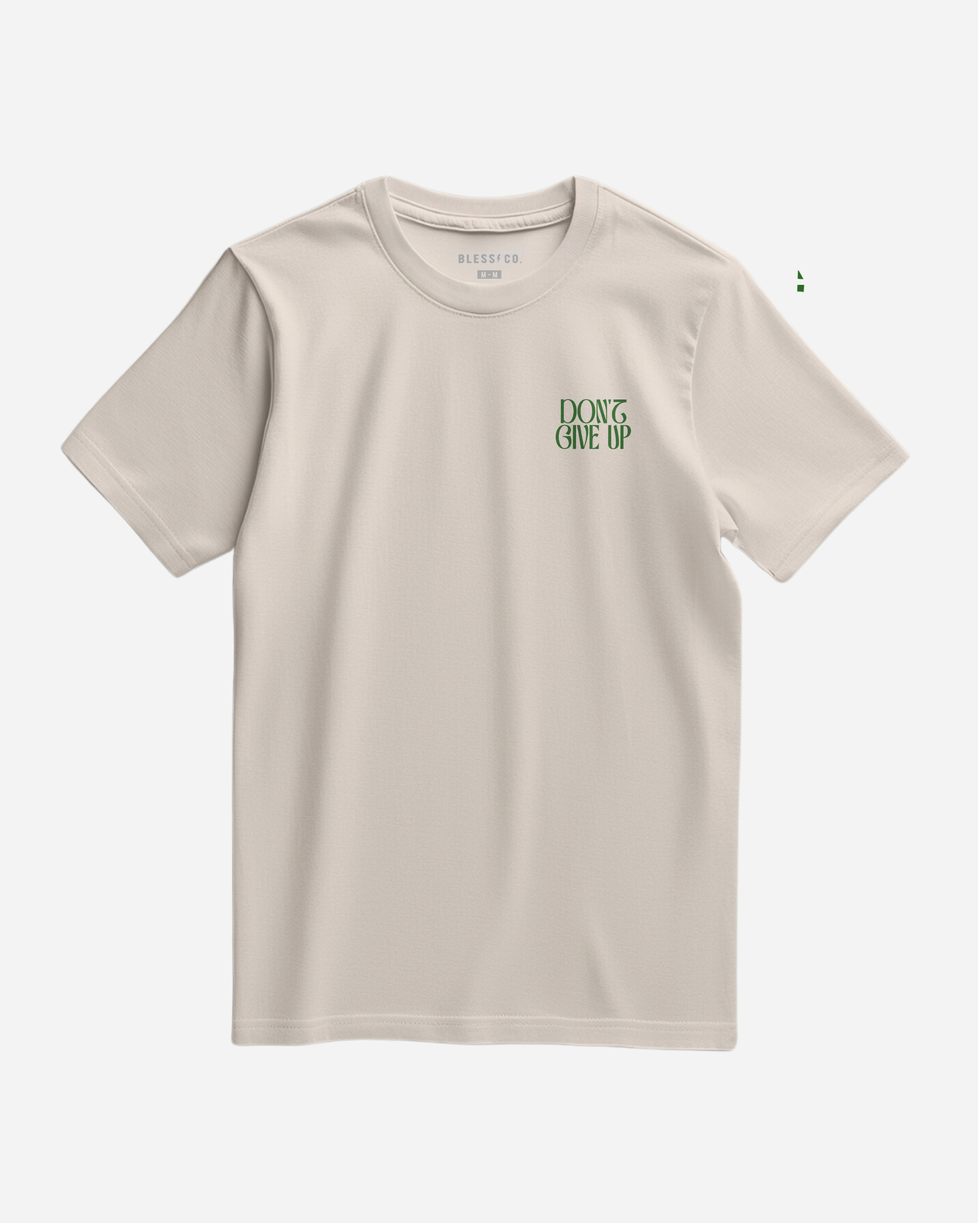 Don't Give Up Natural Tee front