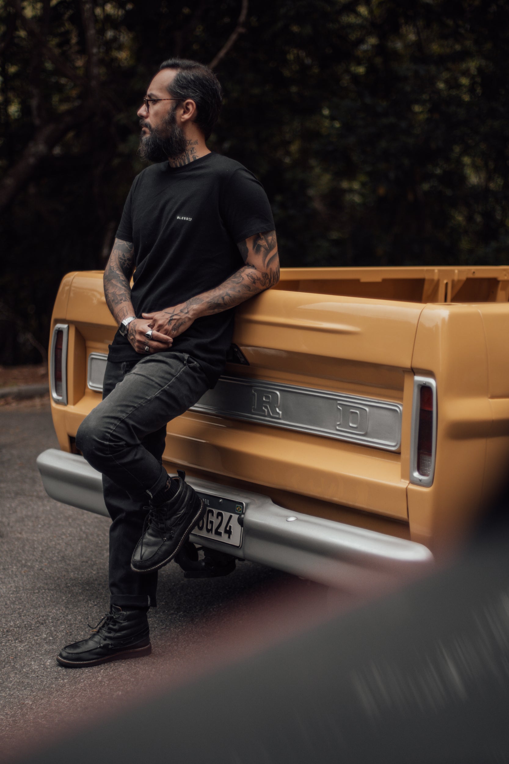 Caffeine and Gasoline Black Tee