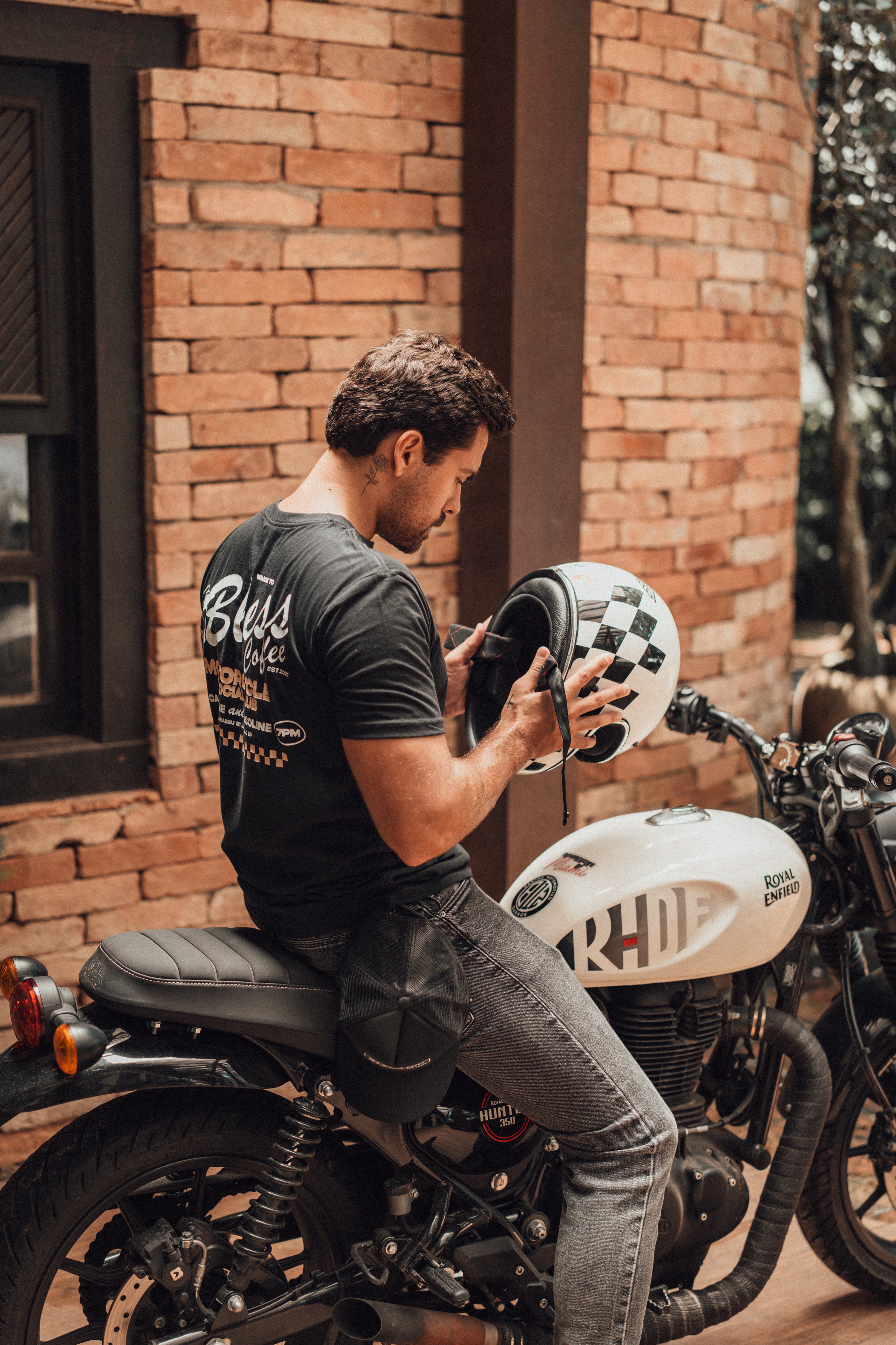 Checkered Black Tee