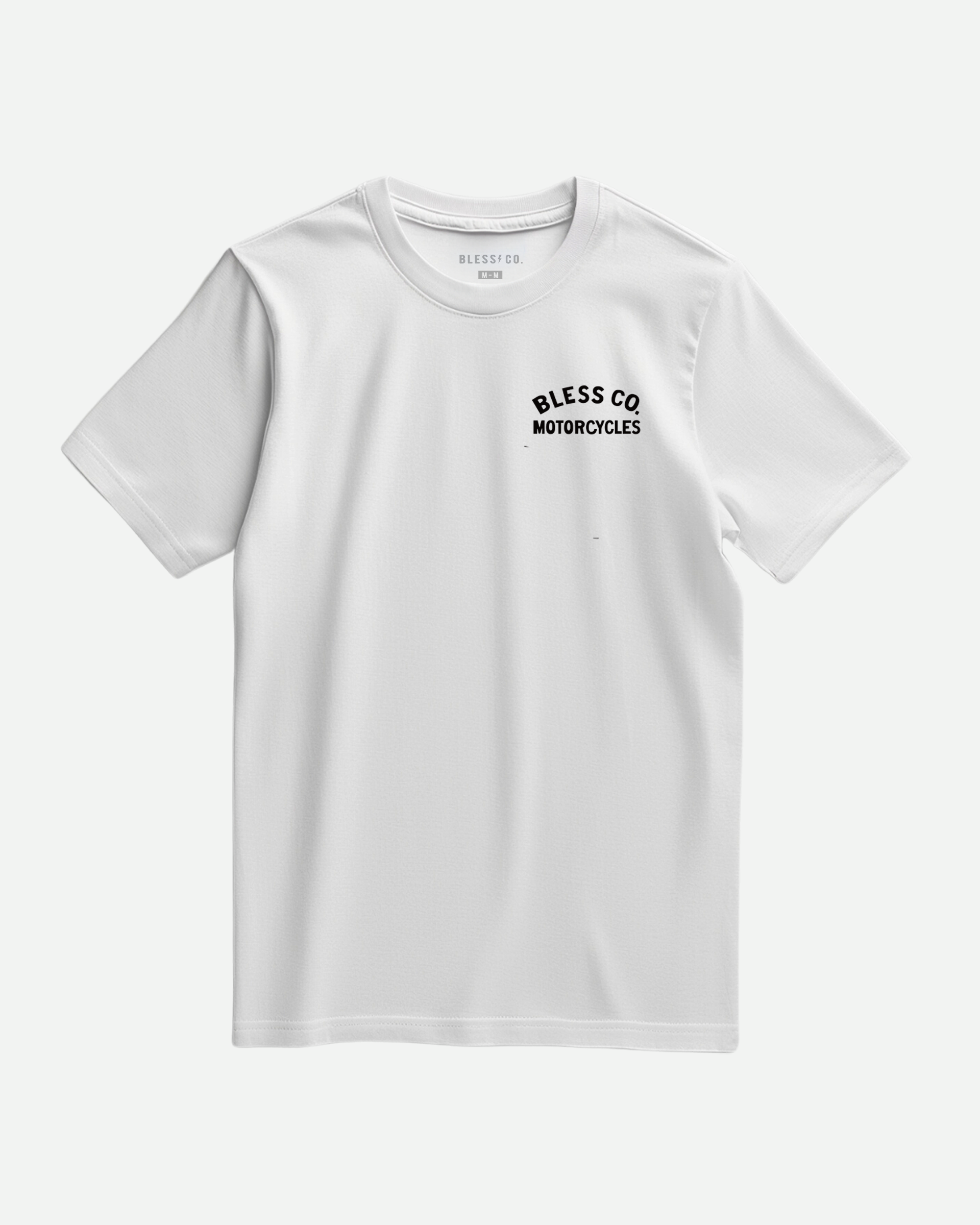 Let's Ride White Tee front