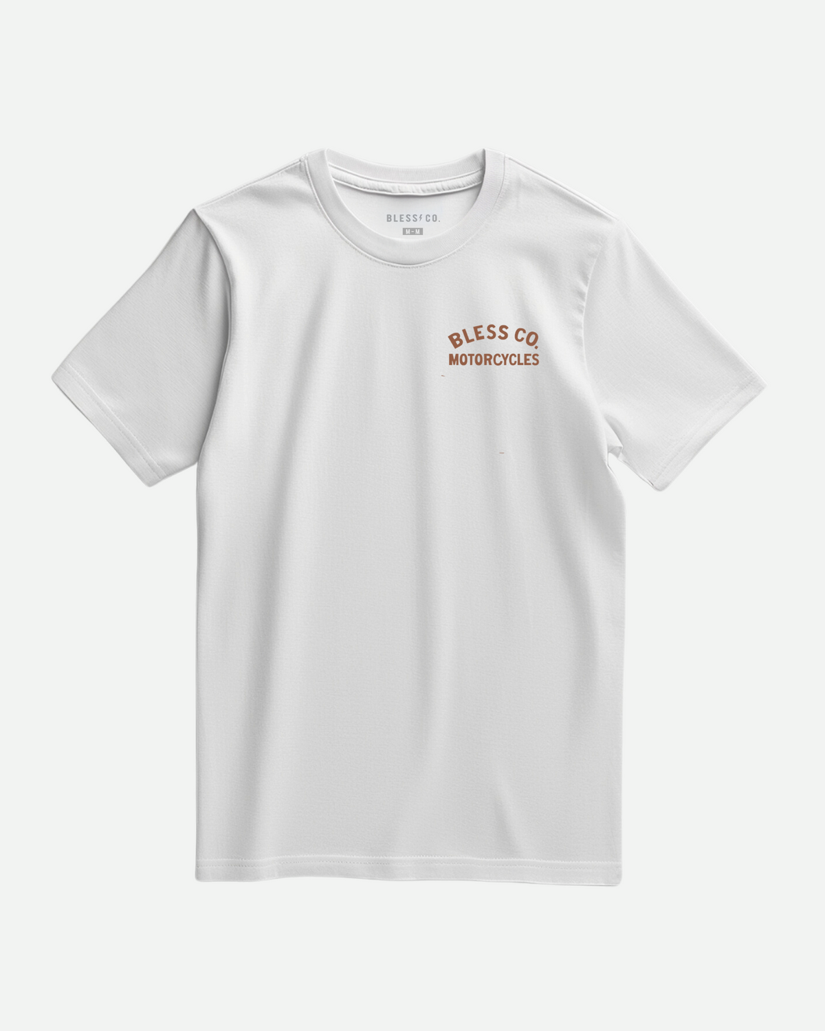Let's Ride White Terracotta Tee front