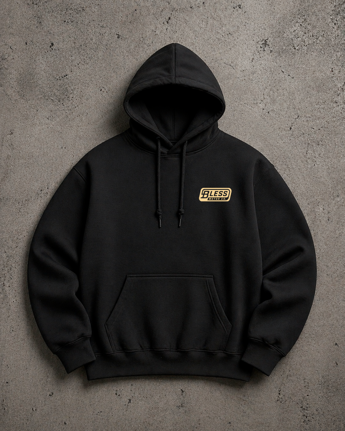 Motor Co. Black Hoodie back