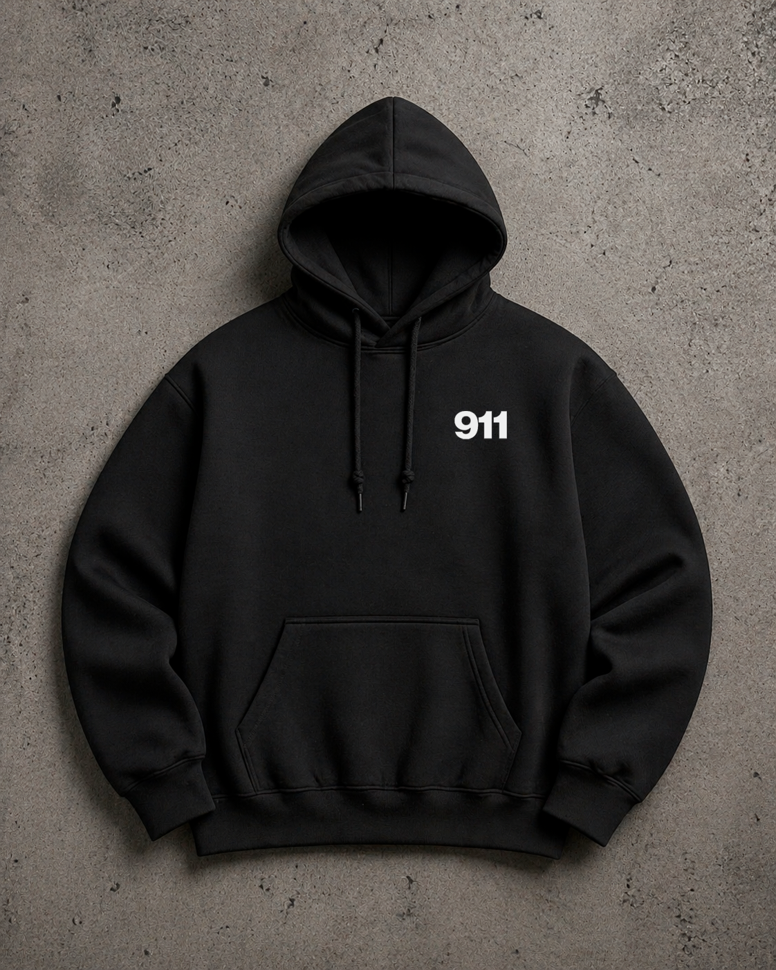 Need Money Black Hoodie front
