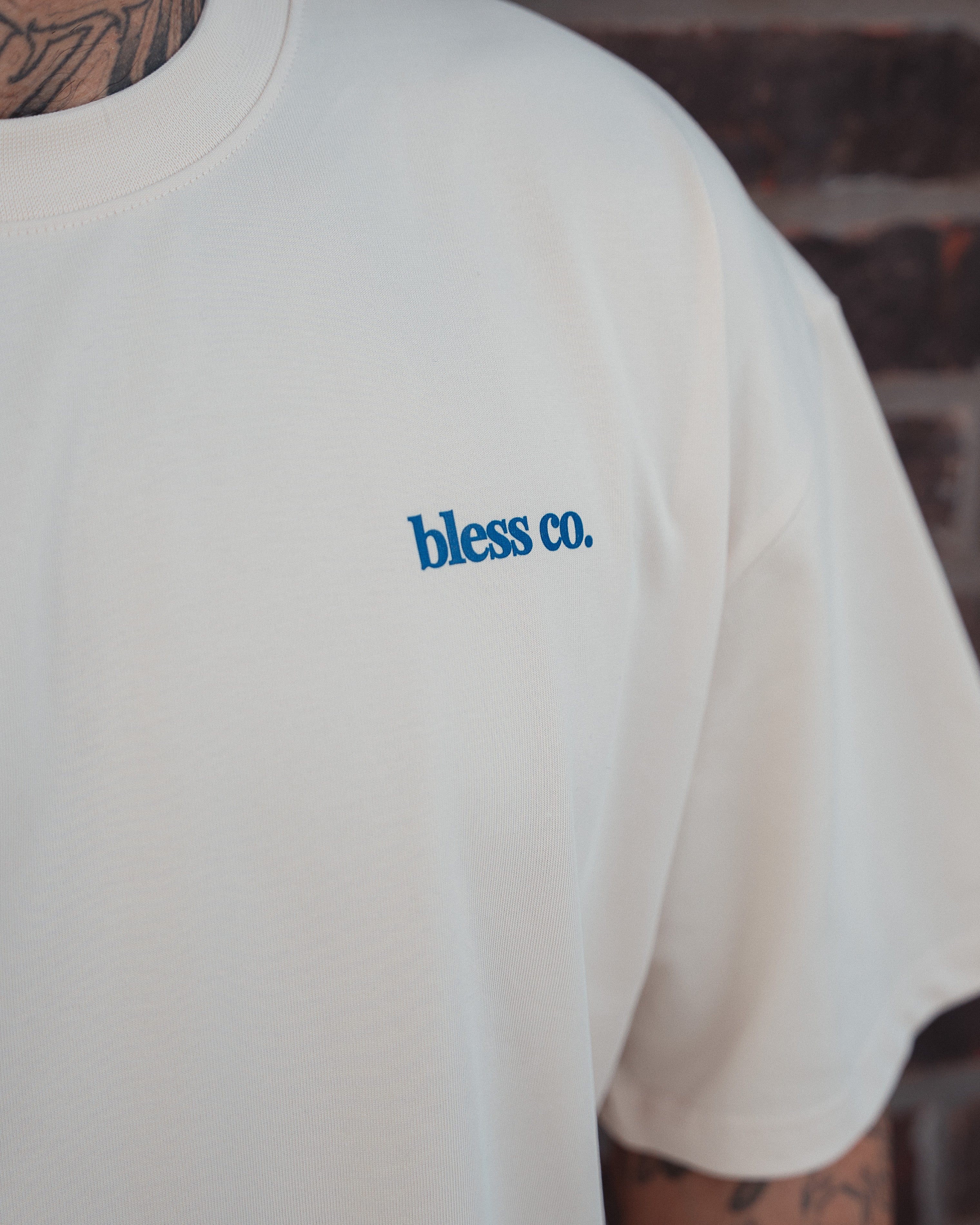 Trust the Process Beige Oversized Tee detail