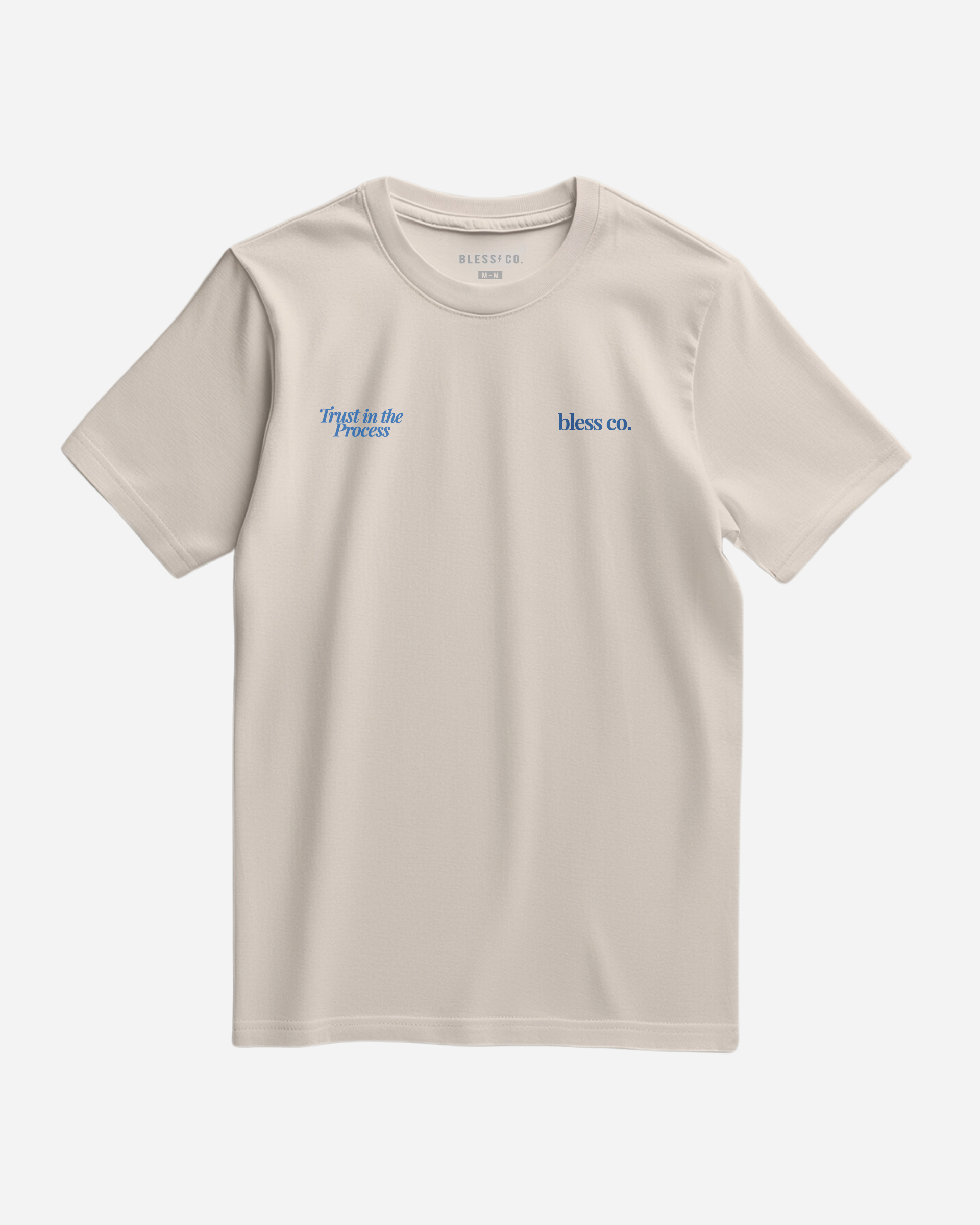 Trust in the Process Natural Tee front