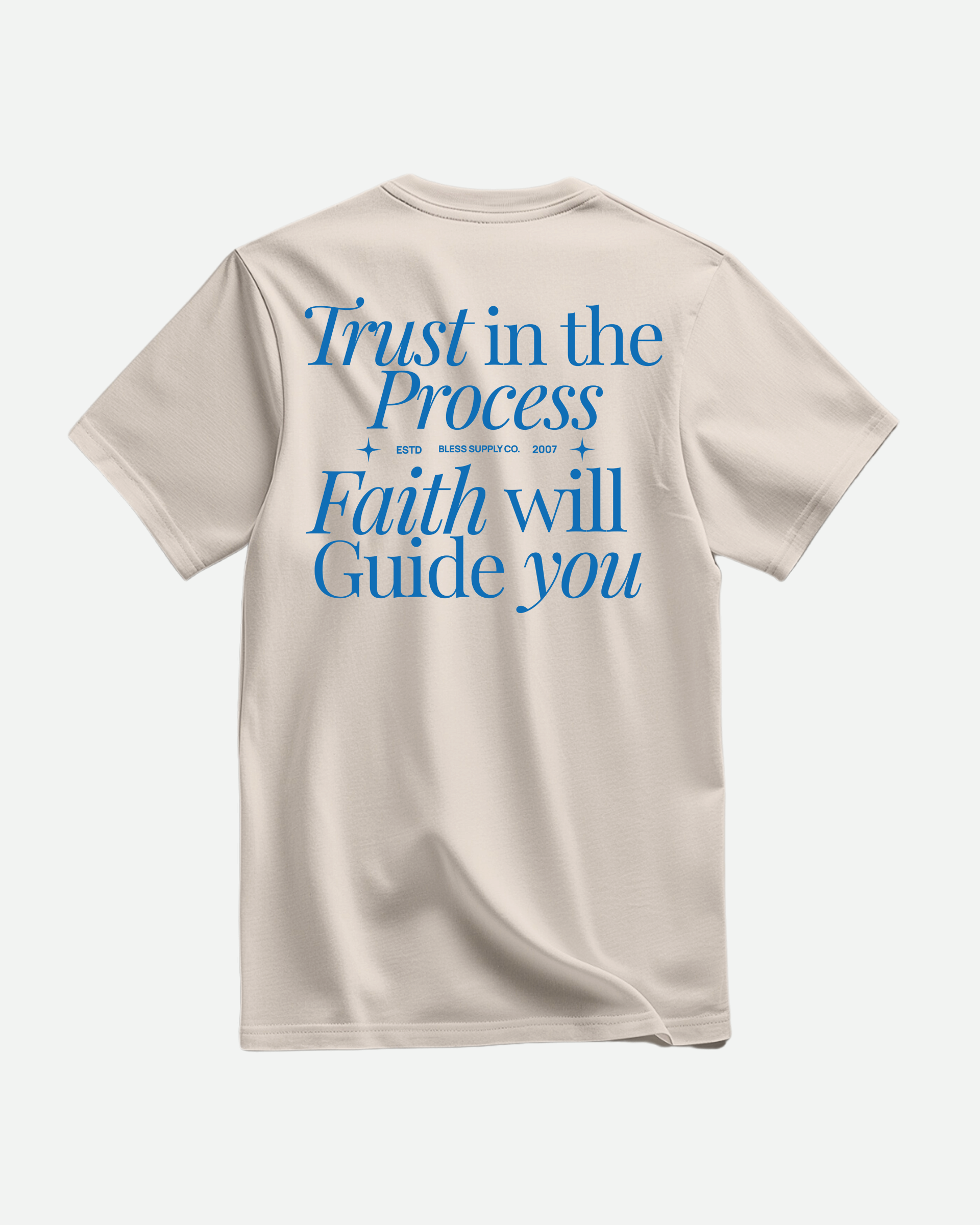 Trust in the Process Natural Tee back