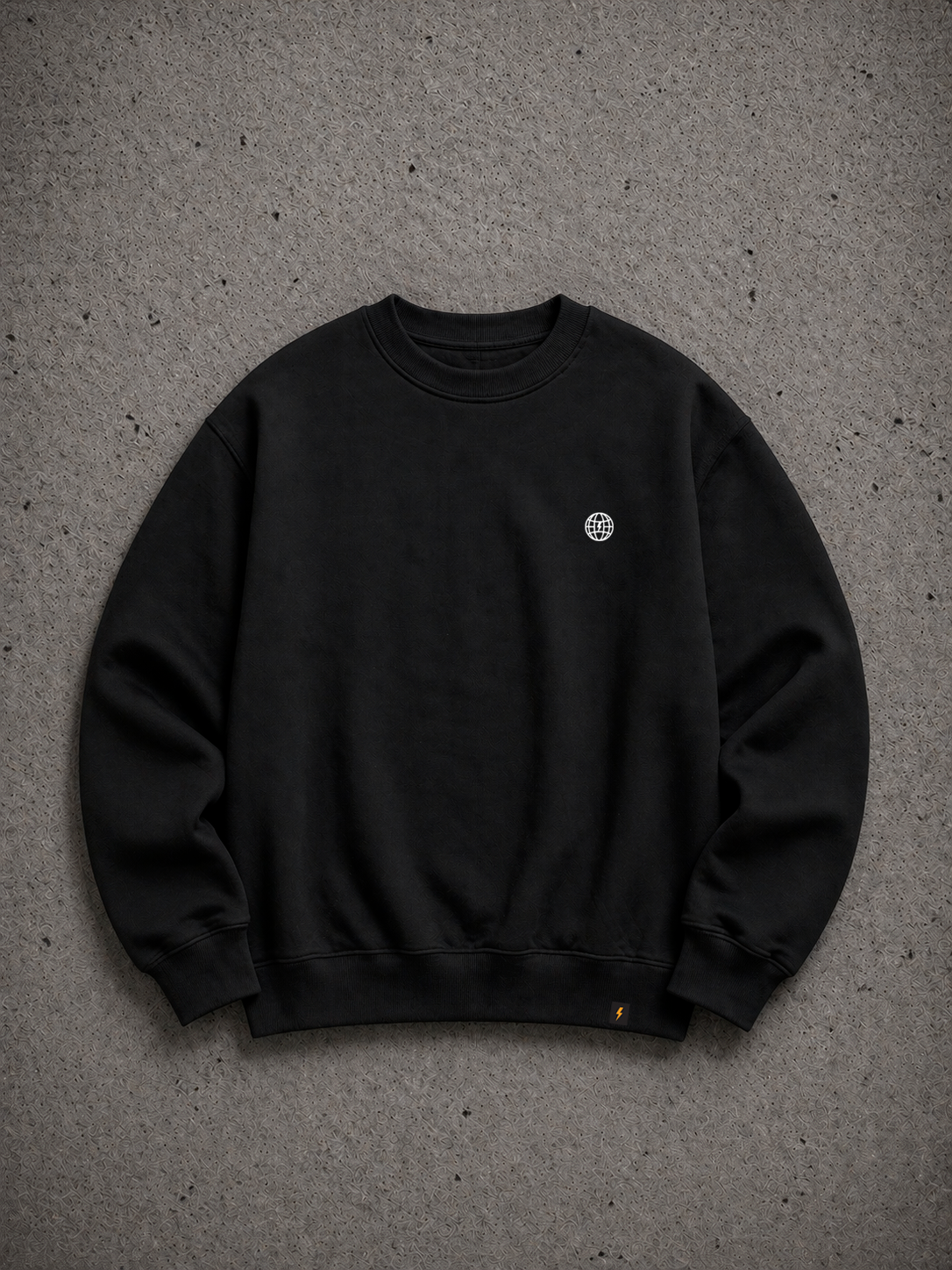 Bless Walk by Faith Crewneck Sweatshirt Black front