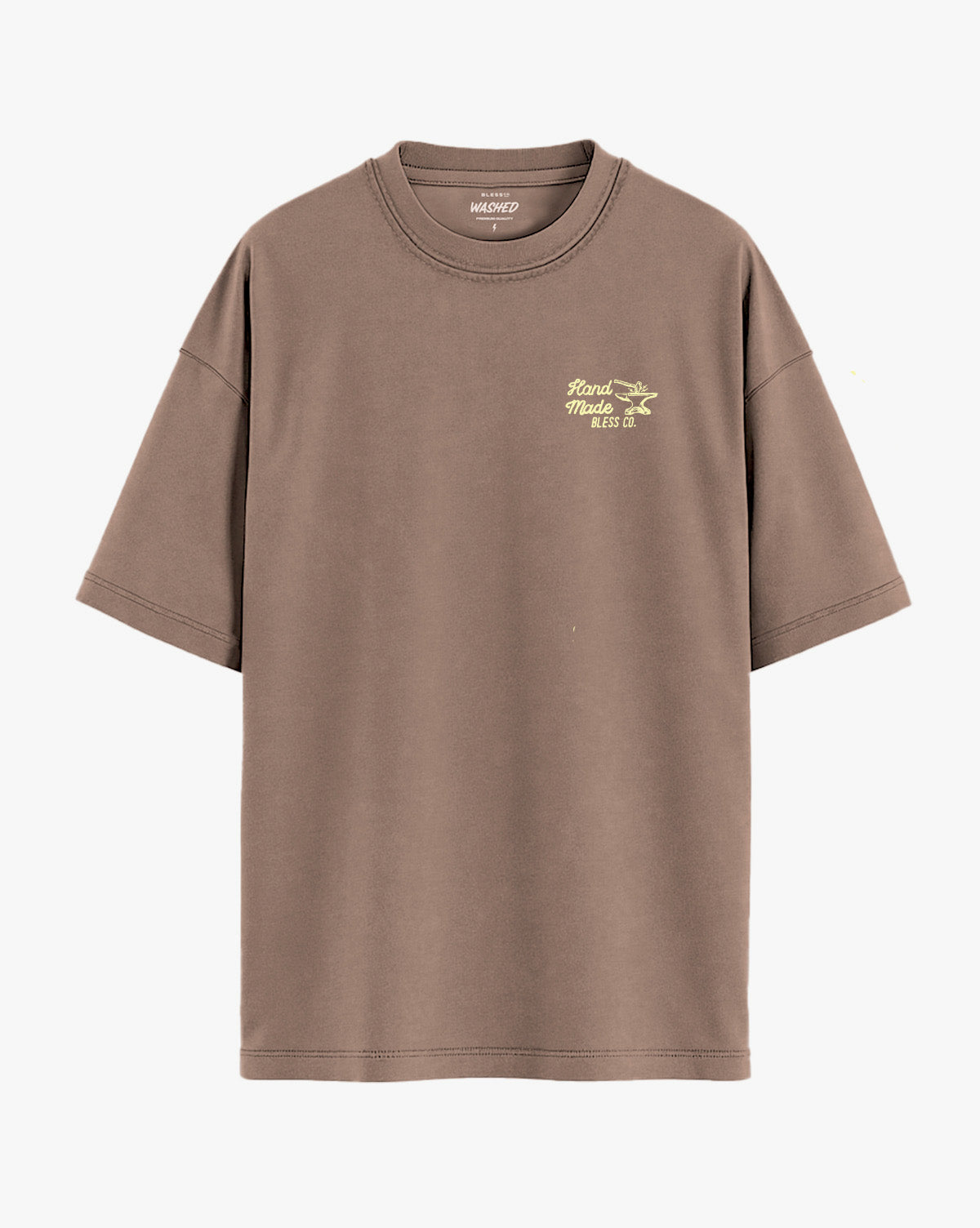 Washed Hard Work expresso Tee