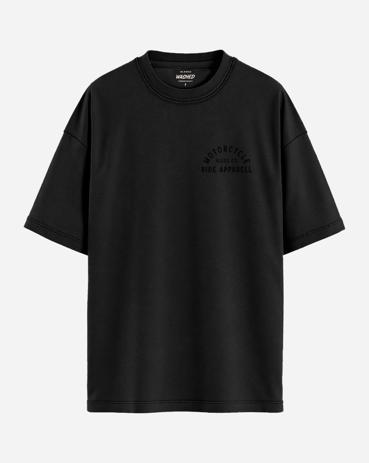 Washed Ride black Tee