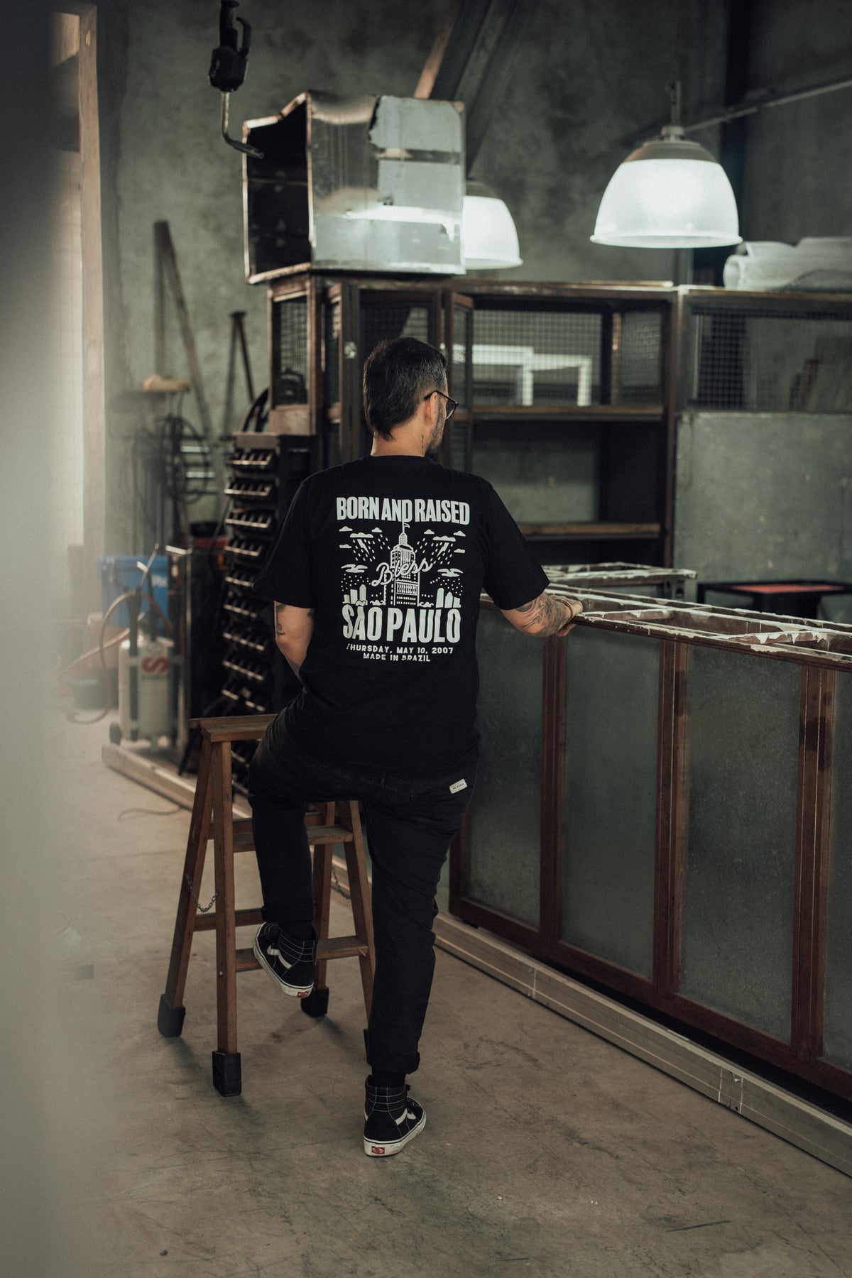 Born & Raised Black Tee back