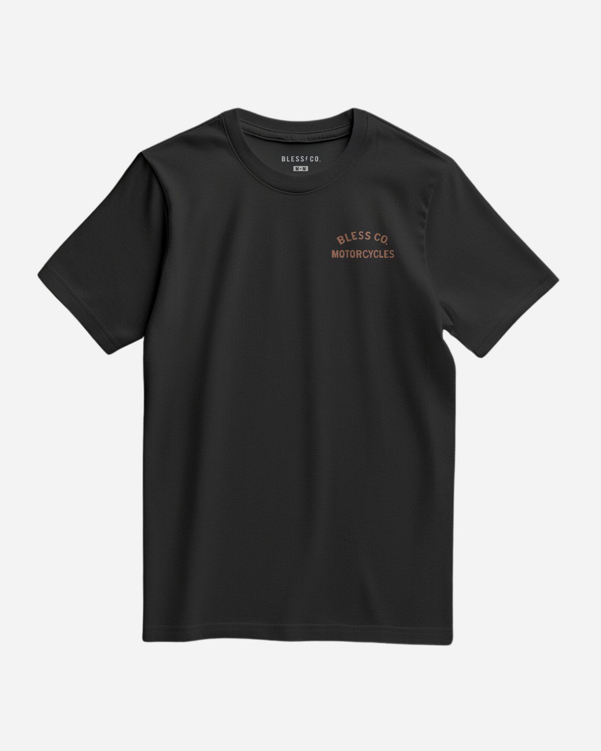 Bless Gasoline Buscadero Tee - Black with Terracotta artwork