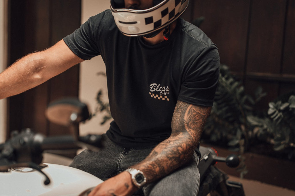 CAMISETA BLESS  Checkered black