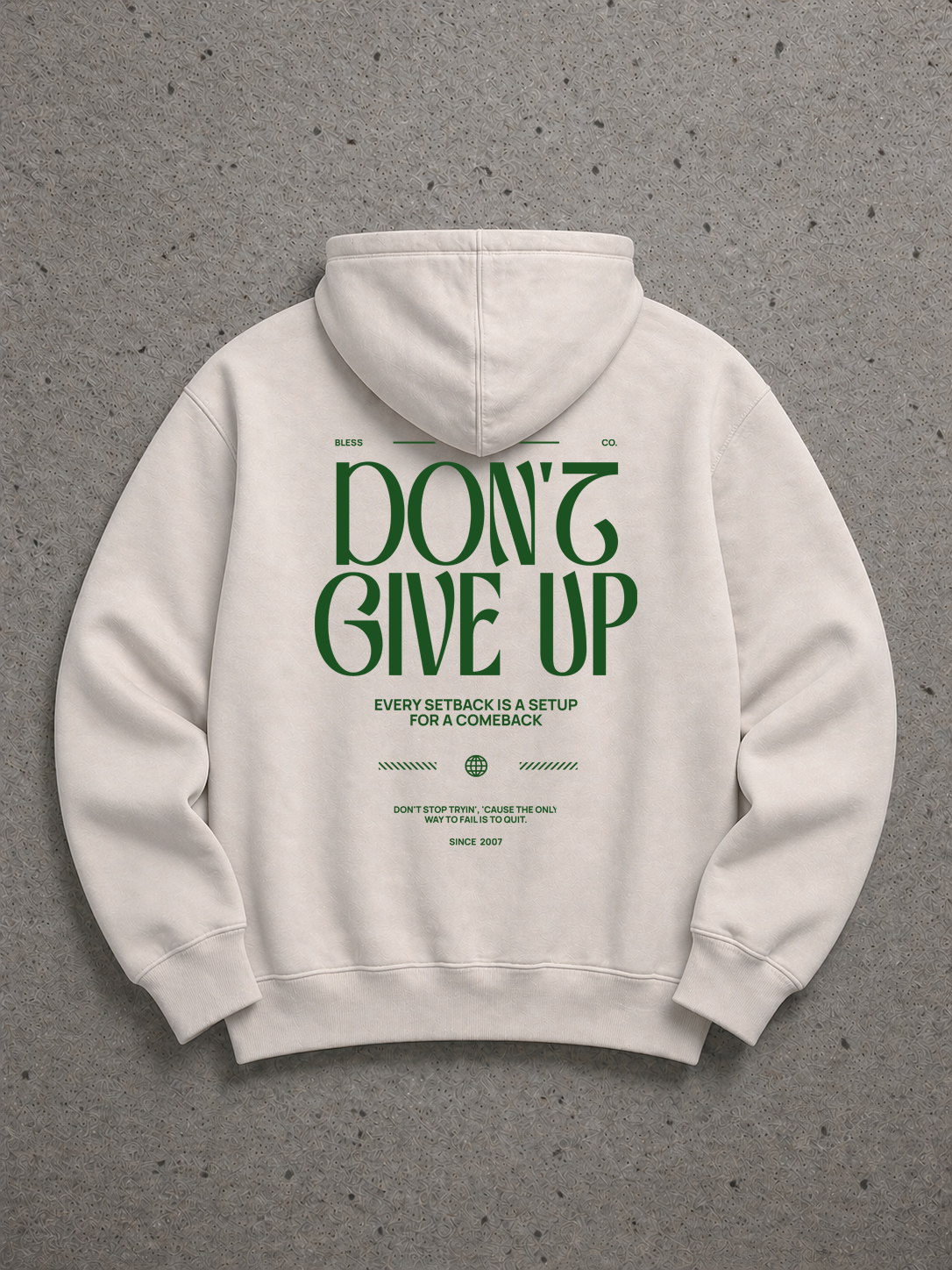 Don't Give Up Off-White Hoodie back