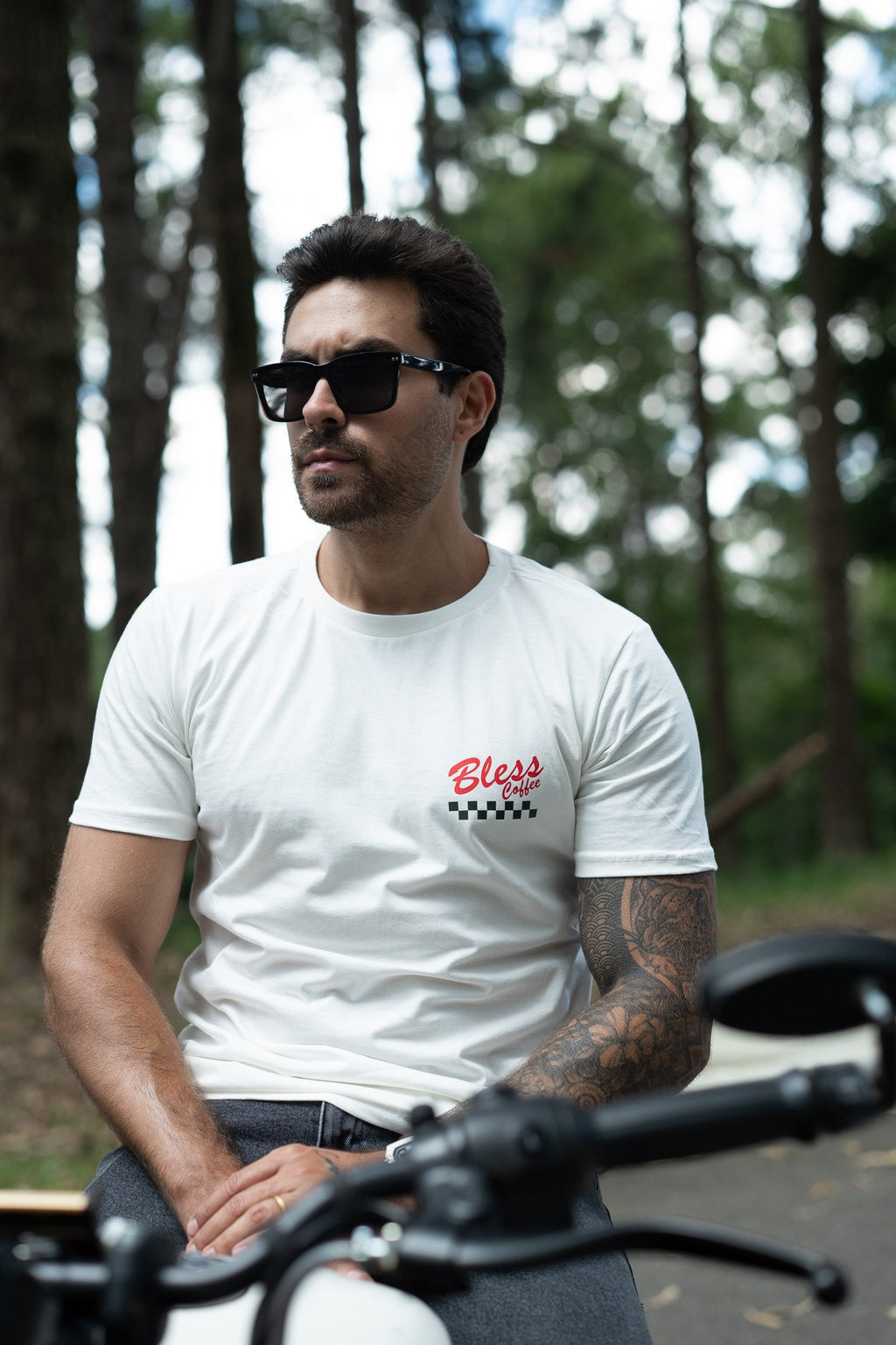 CAMISETA BLESS  Checkered Off White