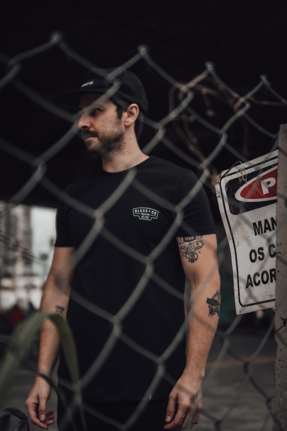 Flag Black Tee