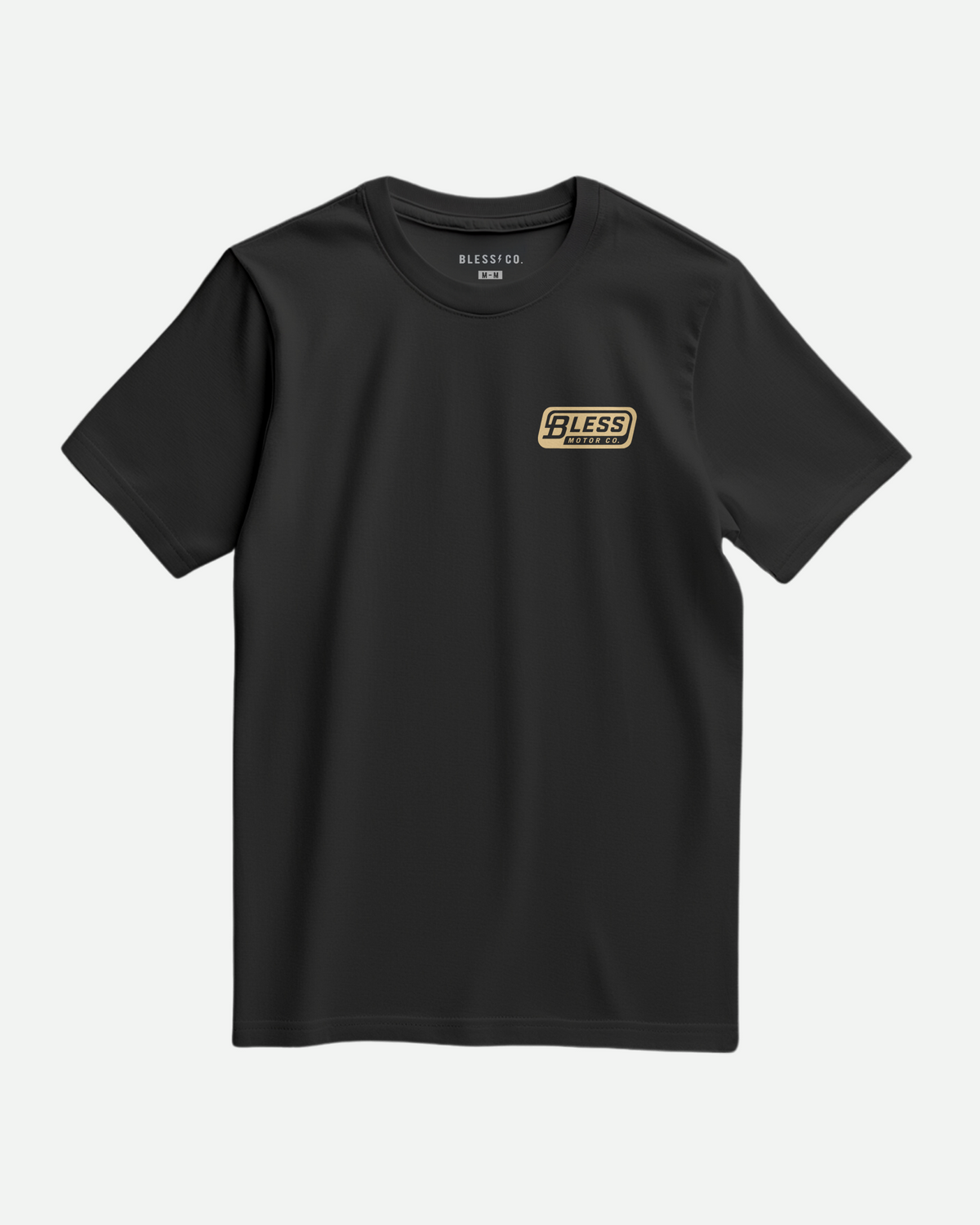 Motor Co. Black Yellow Tee front