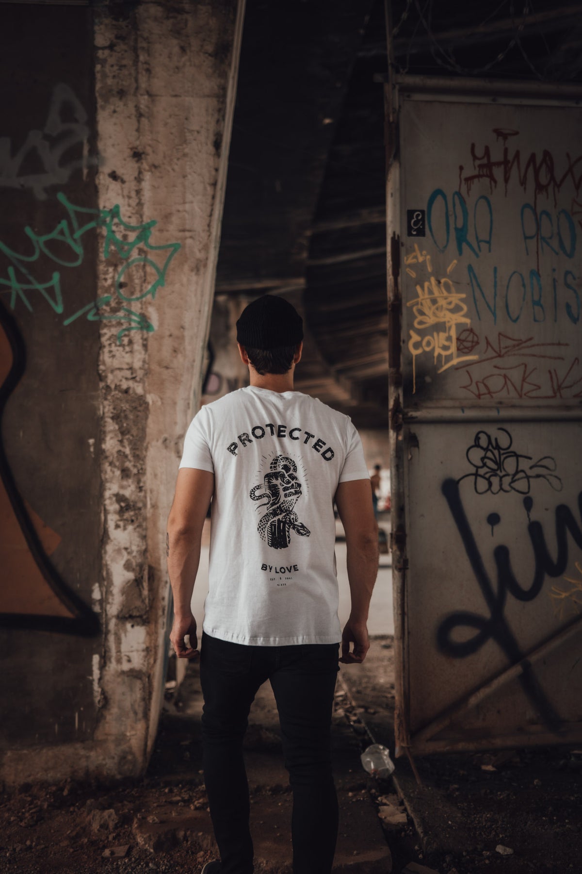 Protected White Tee back