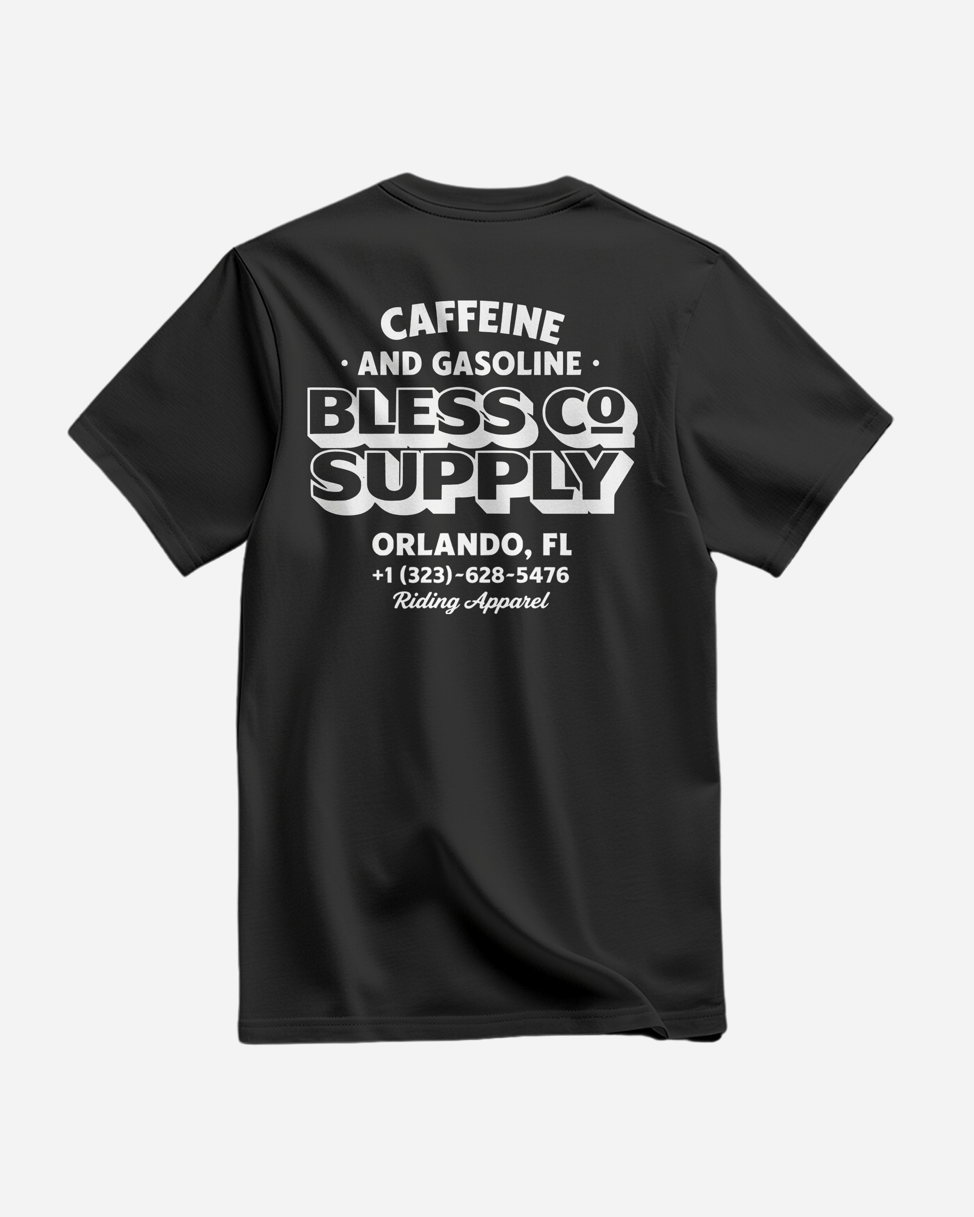 Supply Co. Black Tee back
