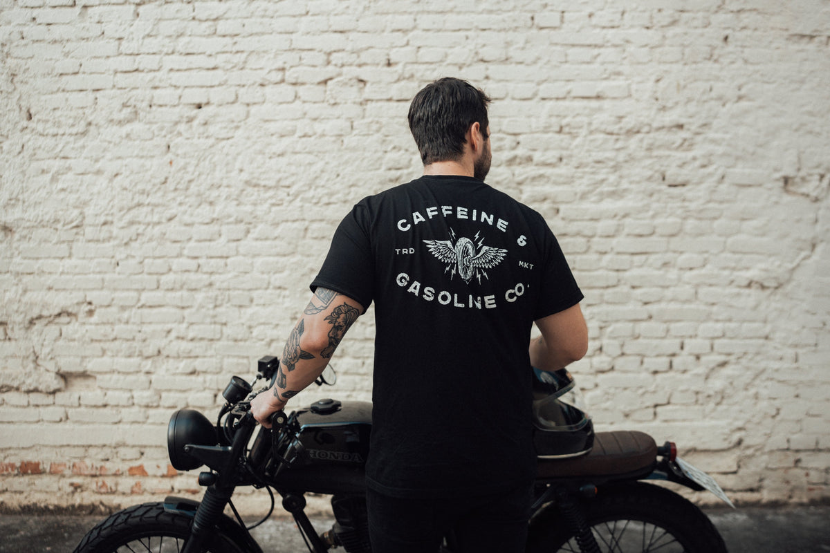 Bless Gasoline Wings Tee - Black back